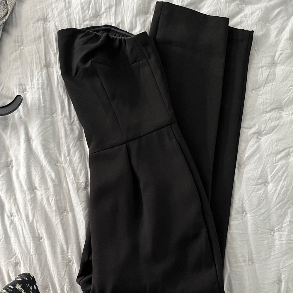 Express Black Strapless Jumpsuit